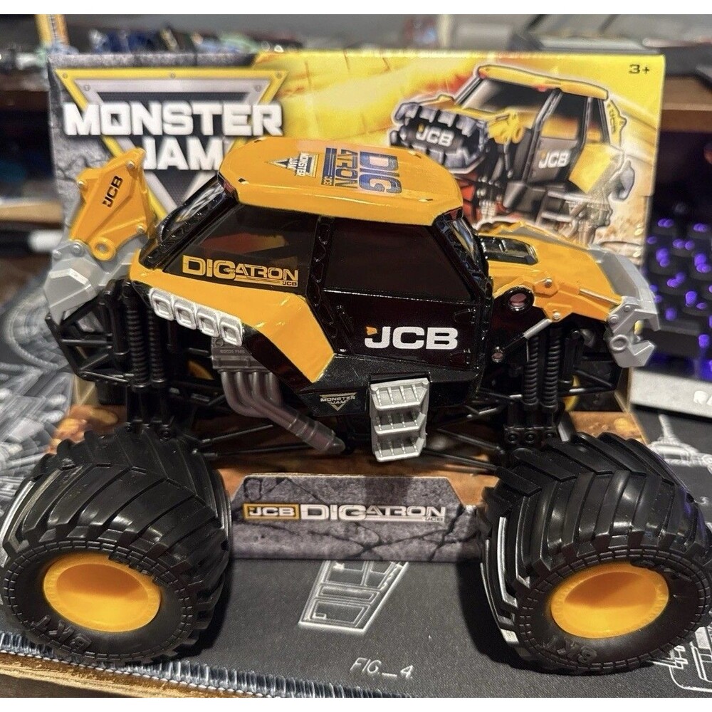 Monster Jam 1:24 Scale JCB Digatron Spin Master Truck Series 25 Very Rare New